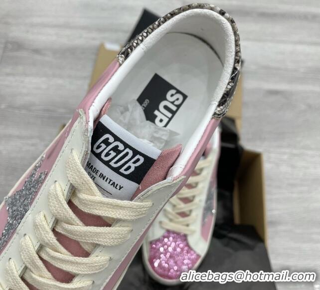 Top Grade Golden Goose GGDB Glitter Super-Star Sneakers Pink 052134