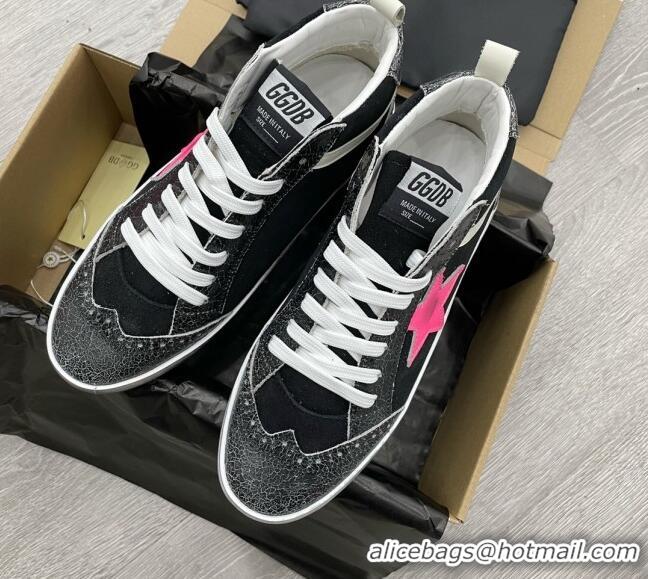 Stylish Golden Goose GGDB Suede Mid Star Sneakers Black 052137