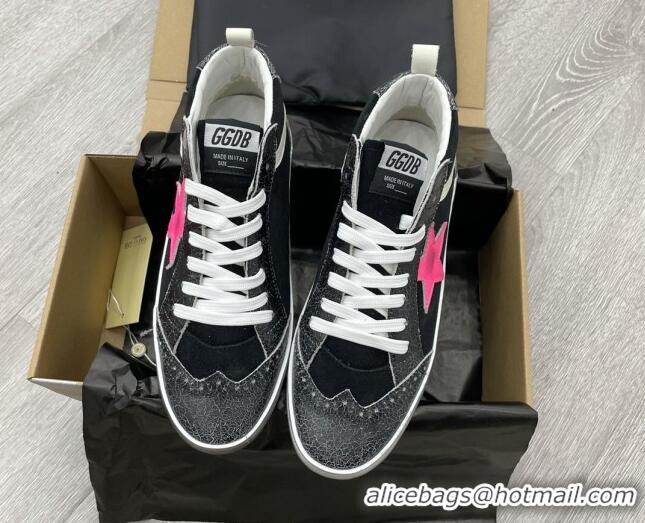 Stylish Golden Goose GGDB Suede Mid Star Sneakers Black 052137