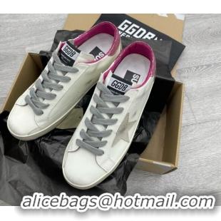 Classic Golden Goose GGDB Super-Star Sneakers White/Pink/Grey 052139