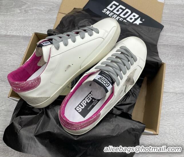 Classic Golden Goose GGDB Super-Star Sneakers White/Pink/Grey 052139