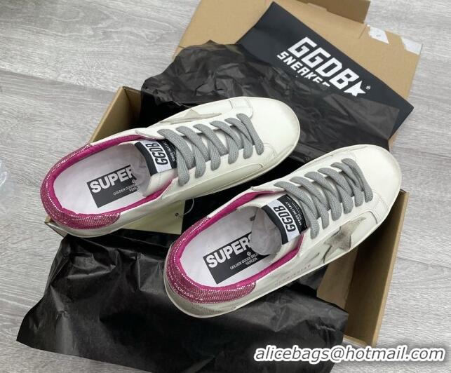 Classic Golden Goose GGDB Super-Star Sneakers White/Pink/Grey 052139