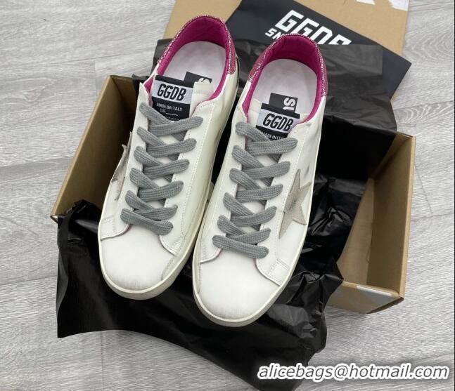 Classic Golden Goose GGDB Super-Star Sneakers White/Pink/Grey 052139