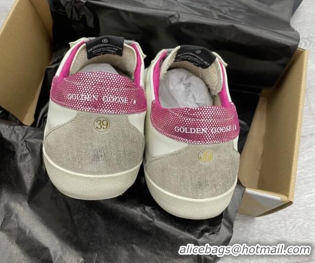 Classic Golden Goose GGDB Super-Star Sneakers White/Pink/Grey 052139