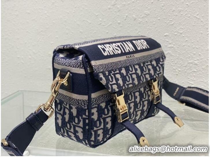 Promotional DIOR BOBBY BAG Embroidery C0803 dark blue