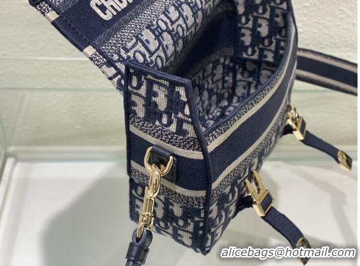 Promotional DIOR BOBBY BAG Embroidery C0803 dark blue