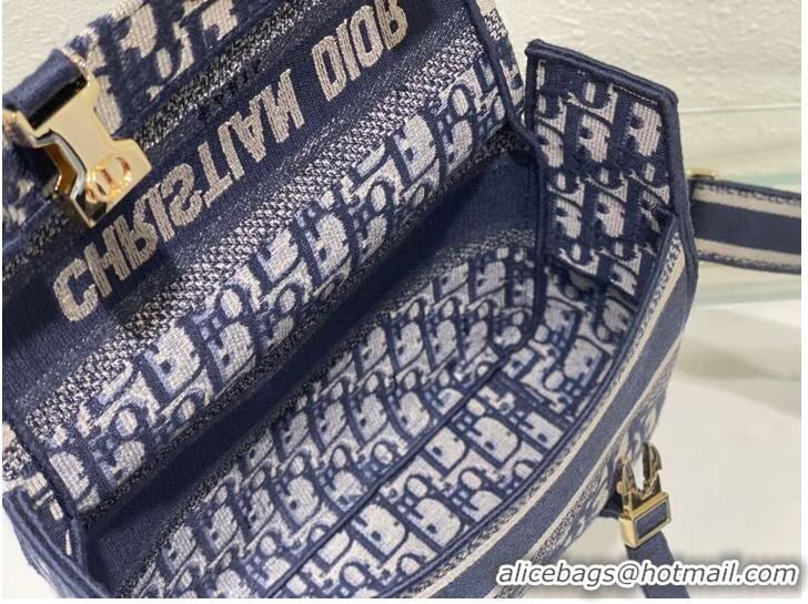 Promotional DIOR BOBBY BAG Embroidery C0803 dark blue