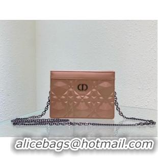 Market Sells DIOR MINI BOBBY BAG Cannage Calfskin C2806 pink