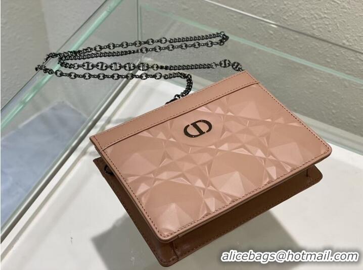 Market Sells DIOR MINI BOBBY BAG Cannage Calfskin C2806 pink