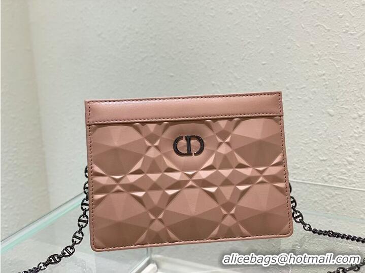 Market Sells DIOR MINI BOBBY BAG Cannage Calfskin C2806 pink