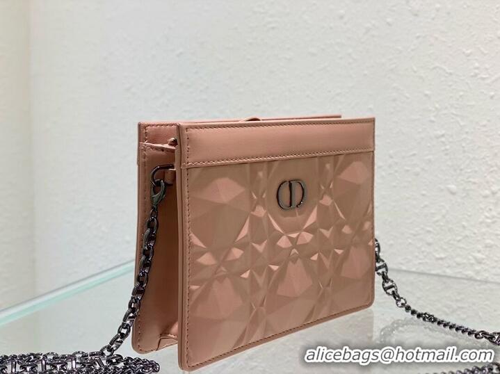 Market Sells DIOR MINI BOBBY BAG Cannage Calfskin C2806 pink