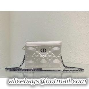 Cheapest DIOR MINI BOBBY BAG Cannage Calfskin C2806 white