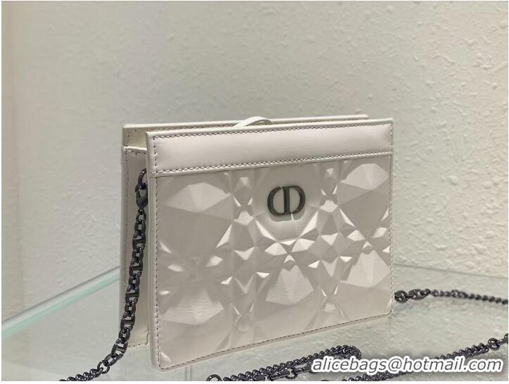 Cheapest DIOR MINI BOBBY BAG Cannage Calfskin C2806 white