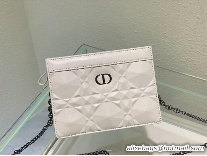 Cheapest DIOR MINI BOBBY BAG Cannage Calfskin C2806 white