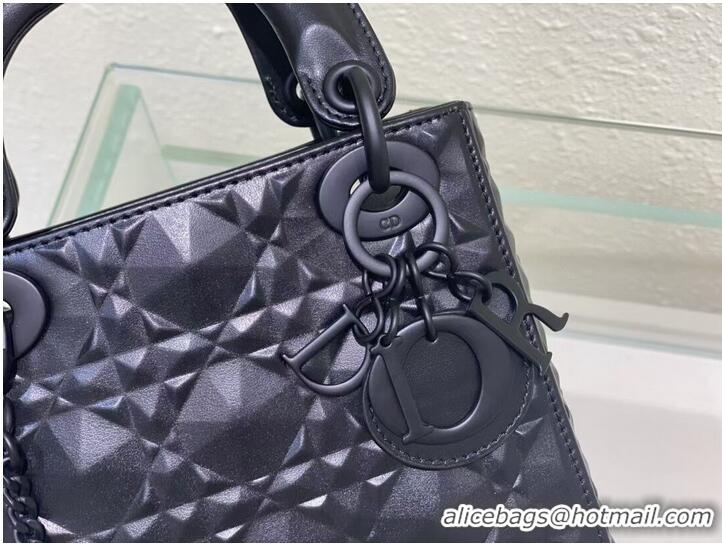 Famous Brand MINI LADY DIOR BAG Cannage Calfskin C2815 black