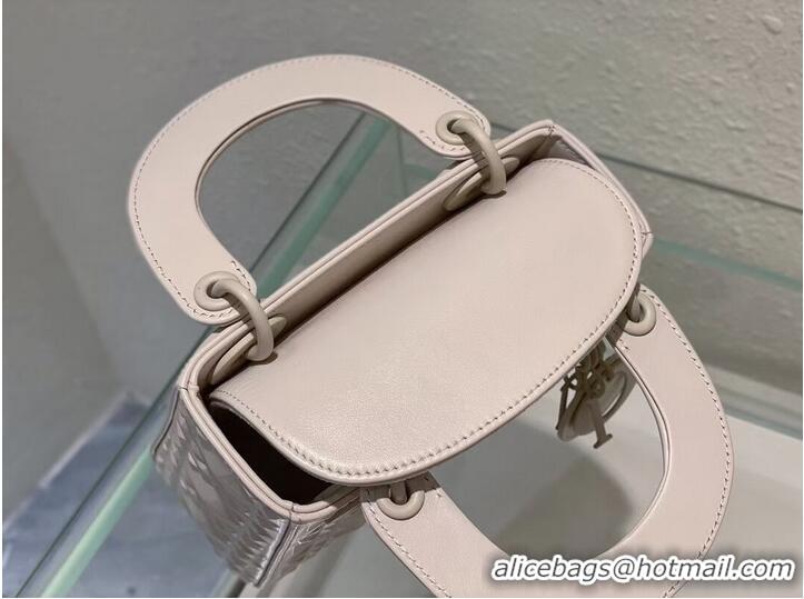 Free Shipping MINI LADY DIOR BAG Cannage Calfskin C2815 white