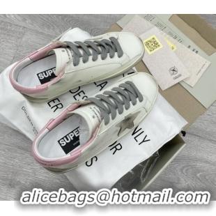 Good Quality Golden Goose GGDB Super-Star Sneakers White/Pink/Silver 052142