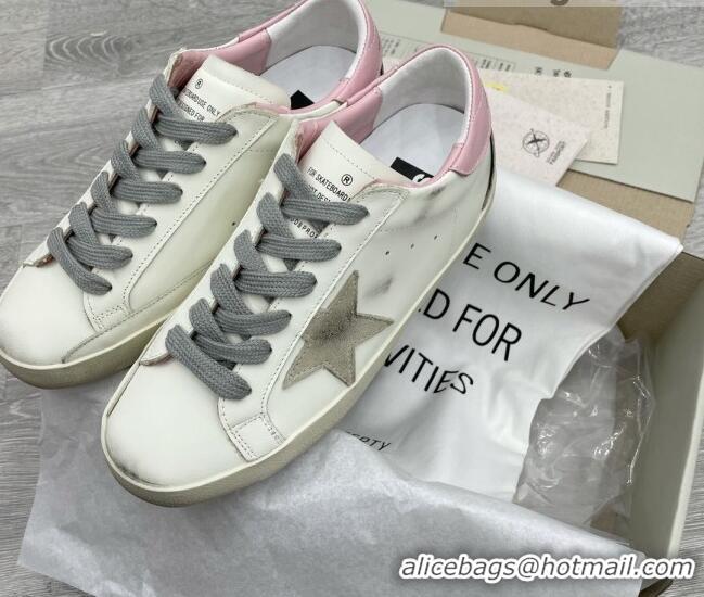 Good Quality Golden Goose GGDB Super-Star Sneakers White/Pink/Silver 052142