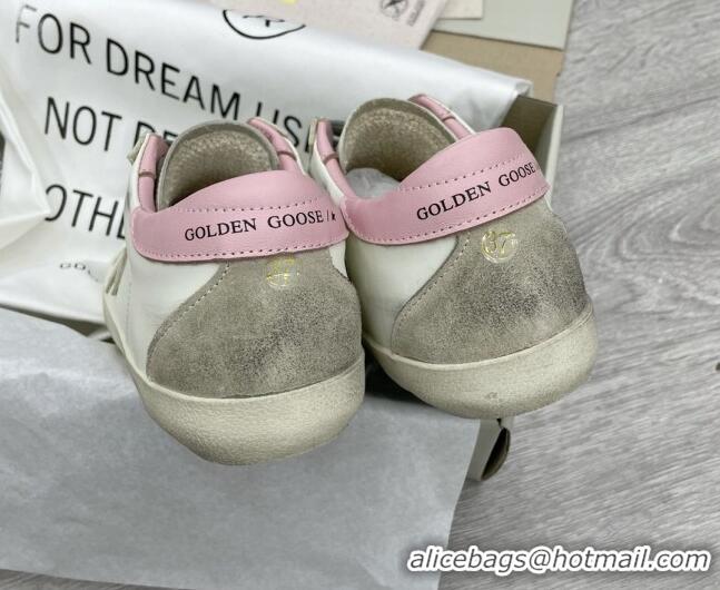 Good Quality Golden Goose GGDB Super-Star Sneakers White/Pink/Silver 052142