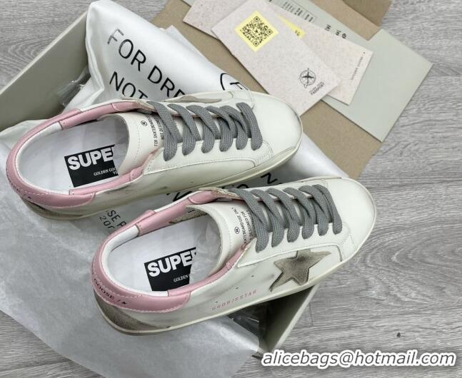 Good Quality Golden Goose GGDB Super-Star Sneakers White/Pink/Silver 052142