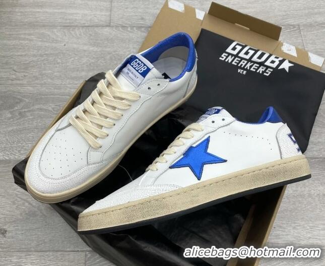 Stylish Golden Goose GGDB Ball Star Sneakers White/Blue 052143