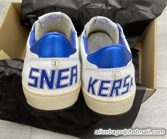 Stylish Golden Goose GGDB Ball Star Sneakers White/Blue 052143