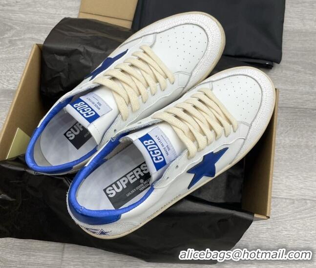 Stylish Golden Goose GGDB Ball Star Sneakers White/Blue 052143