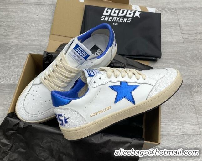 Stylish Golden Goose GGDB Ball Star Sneakers White/Blue 052143