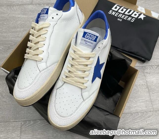 Stylish Golden Goose GGDB Ball Star Sneakers White/Blue 052143