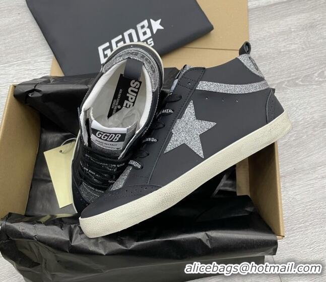 Pretty Style Golden Goose GGDB Glitter Mid Star Sneakers Balck/Silver 052147