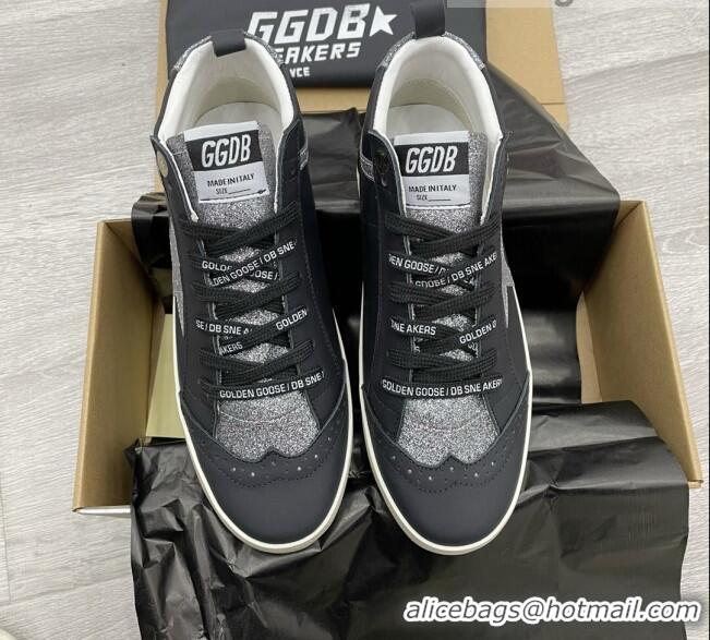 Pretty Style Golden Goose GGDB Glitter Mid Star Sneakers Balck/Silver 052147