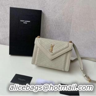 Reasonable Price Yves Saint Laurent GABY MINI SATCHEL IN QUILTED LAMBSKIN 6855741 BLANC VINTAGE