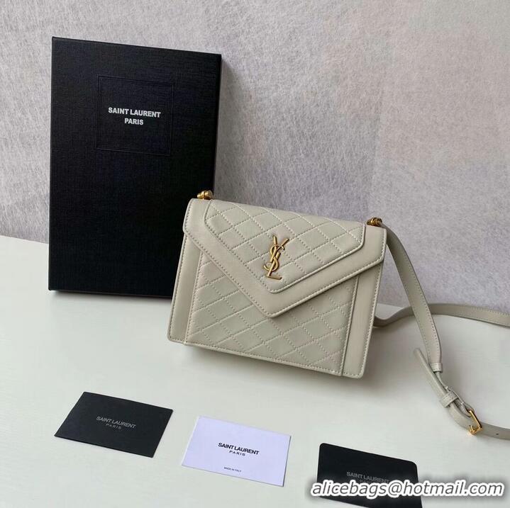 Reasonable Price Yves Saint Laurent GABY MINI SATCHEL IN QUILTED LAMBSKIN 6855741 BLANC VINTAGE