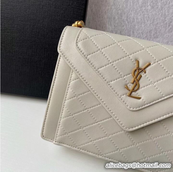 Reasonable Price Yves Saint Laurent GABY MINI SATCHEL IN QUILTED LAMBSKIN 6855741 BLANC VINTAGE