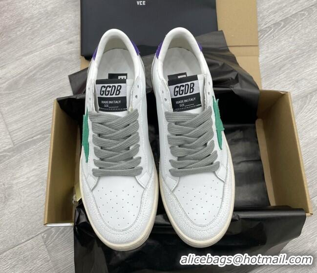 Sophisticated Golden Goose GGDB Ball Star Sneakers White/Green/Blue 052149