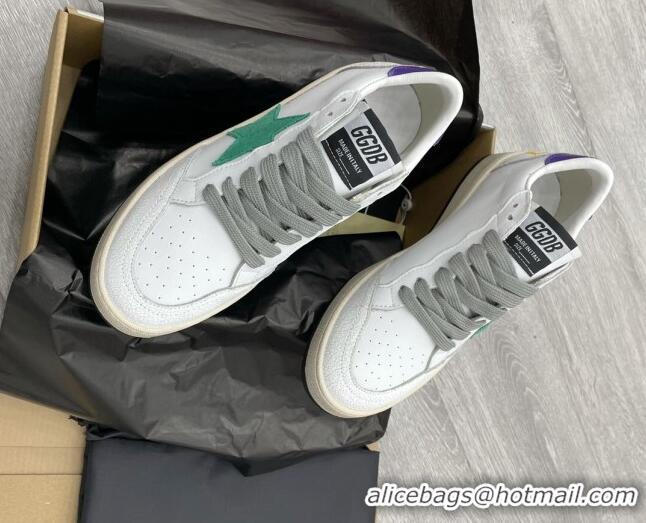 Sophisticated Golden Goose GGDB Ball Star Sneakers White/Green/Blue 052149