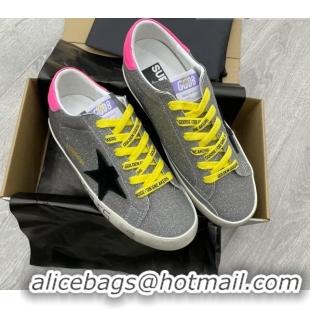 Top Grade Golden Goose GGDB Super-Star Sneakers Grey/Pink/Yellow 052150