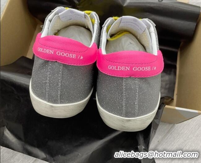 Top Grade Golden Goose GGDB Super-Star Sneakers Grey/Pink/Yellow 052150