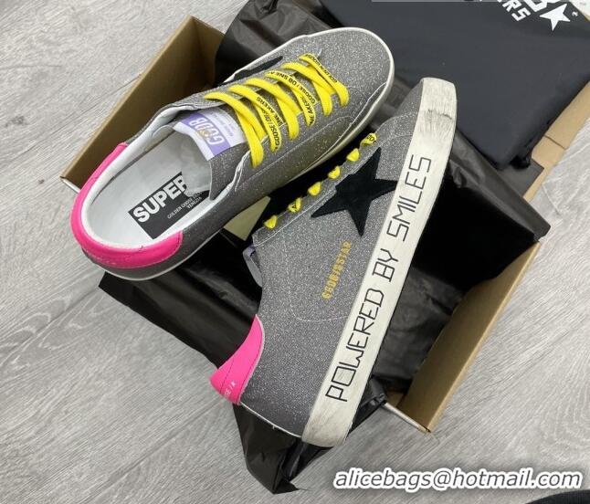 Top Grade Golden Goose GGDB Super-Star Sneakers Grey/Pink/Yellow 052150