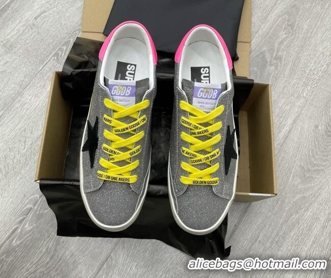 Top Grade Golden Goose GGDB Super-Star Sneakers Grey/Pink/Yellow 052150