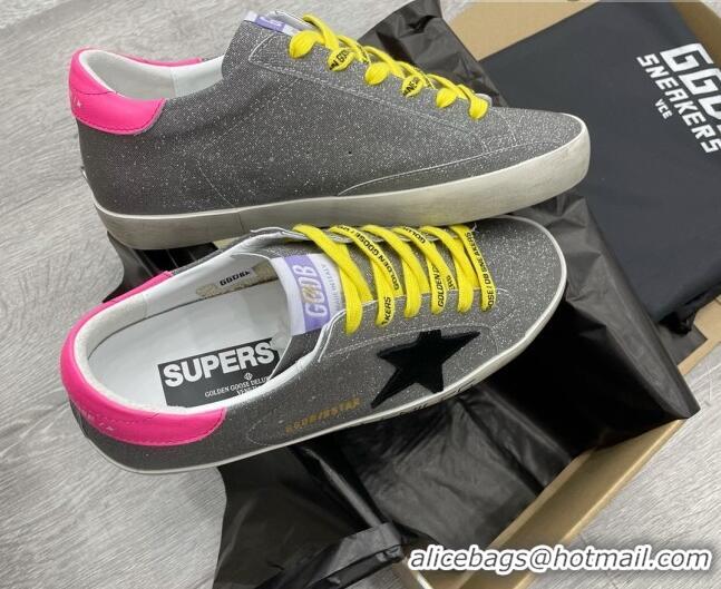 Top Grade Golden Goose GGDB Super-Star Sneakers Grey/Pink/Yellow 052150