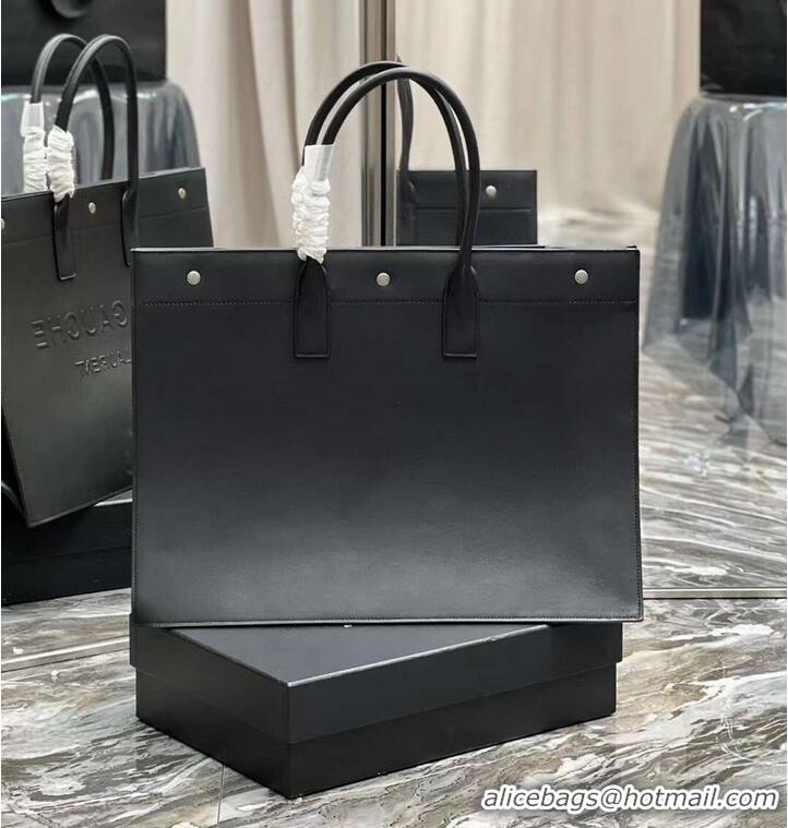 Wholesale Yves Saint Laurent Calf leather shopping bag Y677480 black