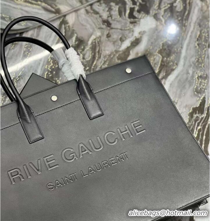 Wholesale Yves Saint Laurent Calf leather shopping bag Y677480 black