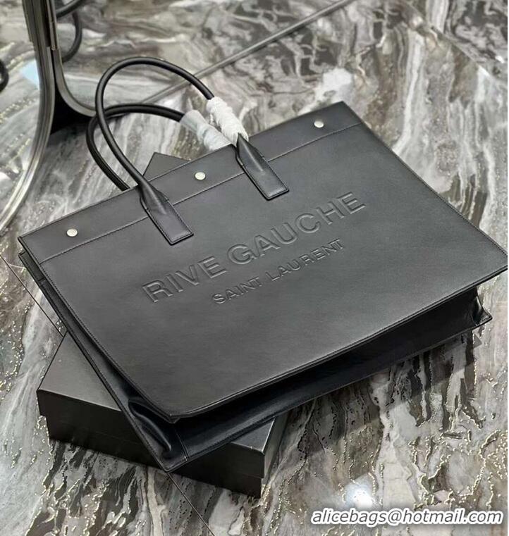 Wholesale Yves Saint Laurent Calf leather shopping bag Y677480 black