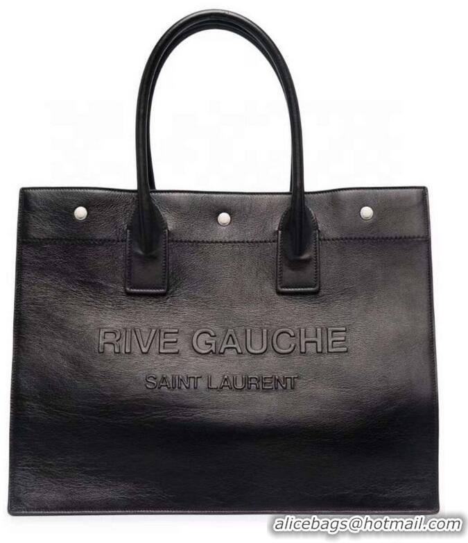 Wholesale Yves Saint Laurent Calf leather shopping bag Y677480 black