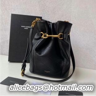 Top Quality Yves Saint Laurent Calf leather bag Y677822 black