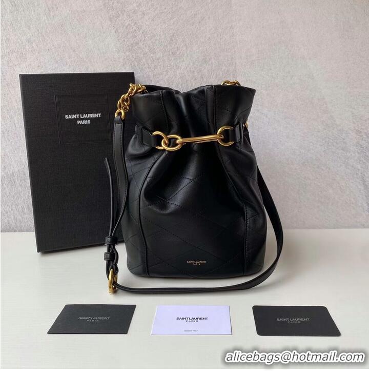 Top Quality Yves Saint Laurent Calf leather bag Y677822 black