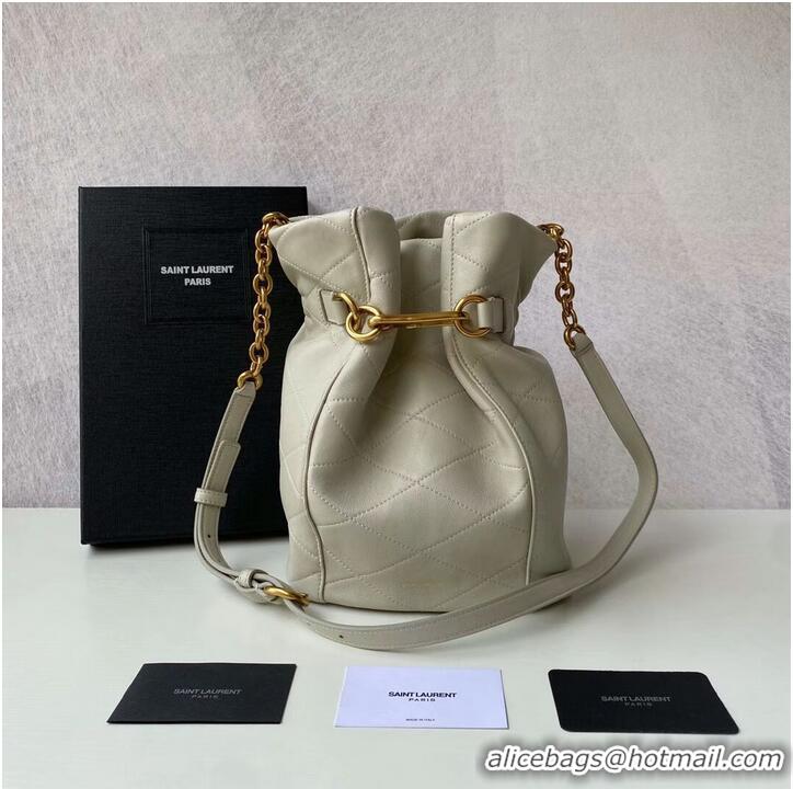 Inexpensive Yves Saint Laurent Calf leather bag Y677822 BLANC VINTAGE