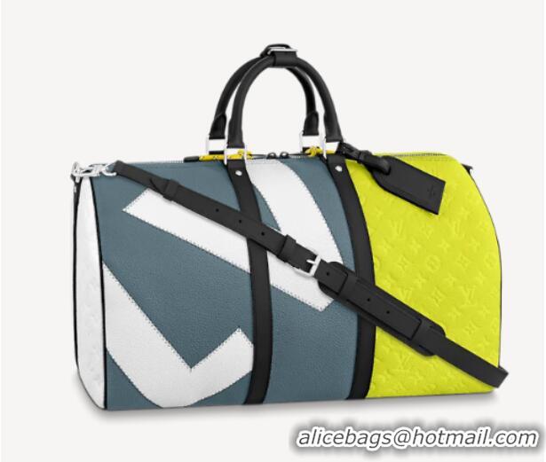 Unique Grade Louis Vuitton KEEPALL 50B M59922 Yellow