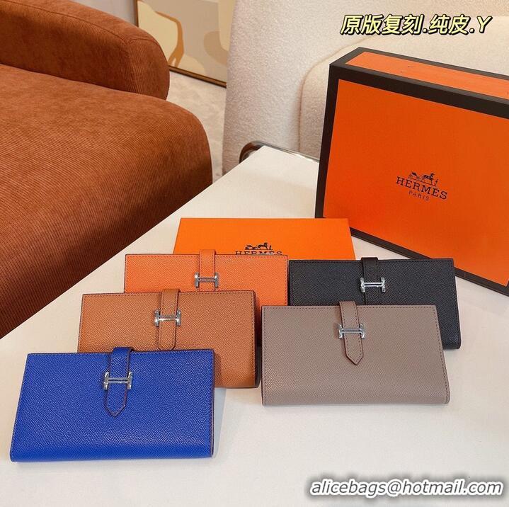 Reasonable Price Hermes Bearn Japonaise Bi-Fold Wallet Espom Leather A208